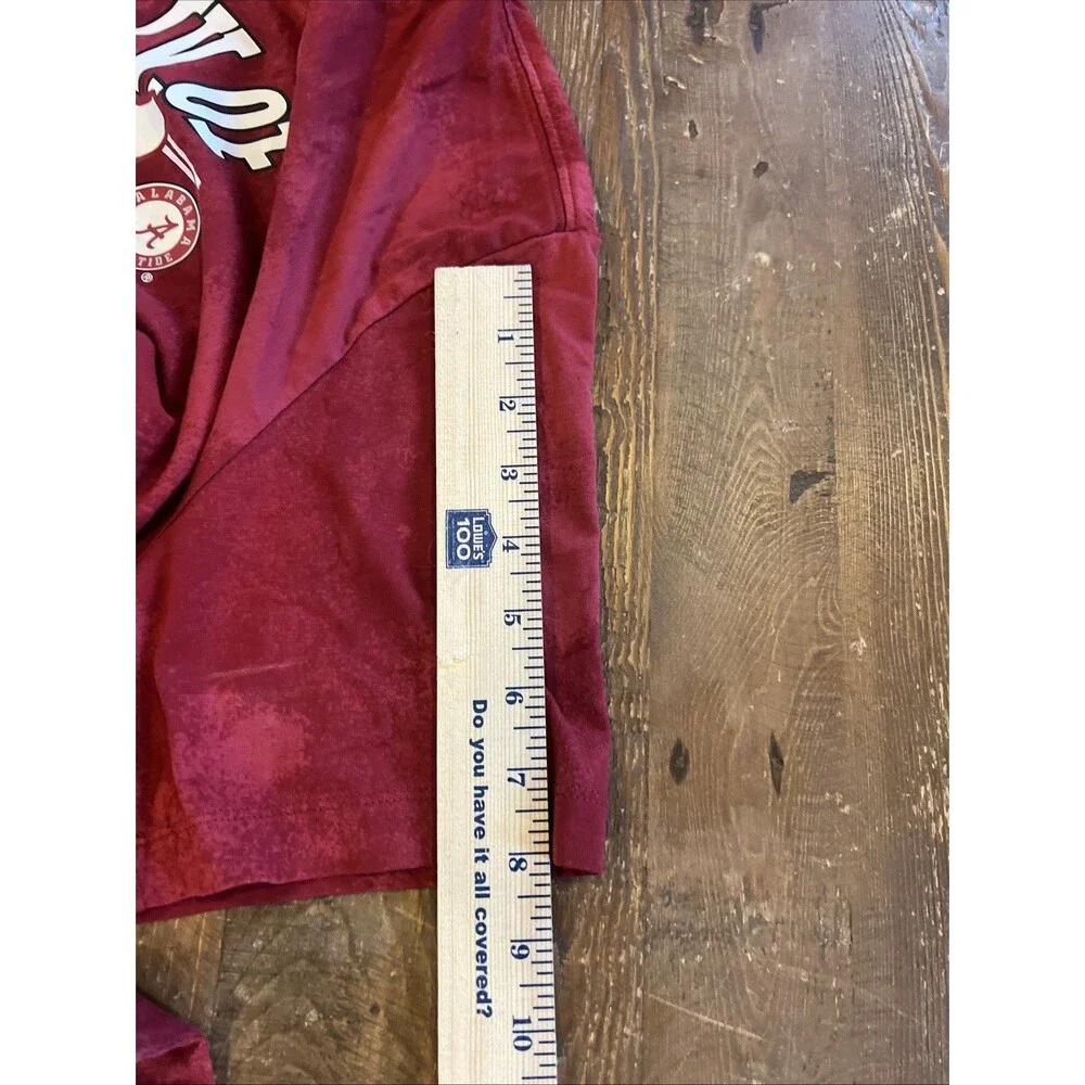 Nike Alabama University Crimson Tide Shirt Men Large Red Tie Dye Short Sleeve